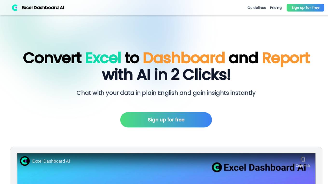 ExcelDashboard Ai Screenshot