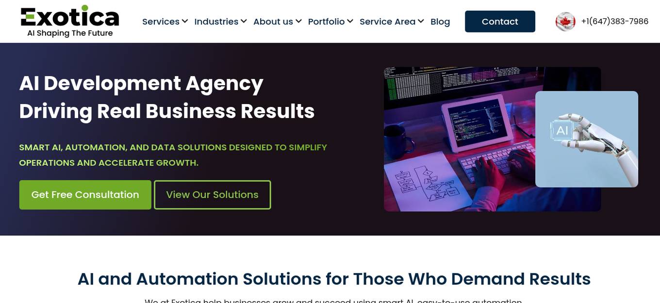 Exotica IT Solutions Screenshot