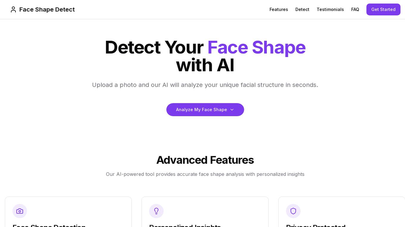 Face Shape Detect Screenshot