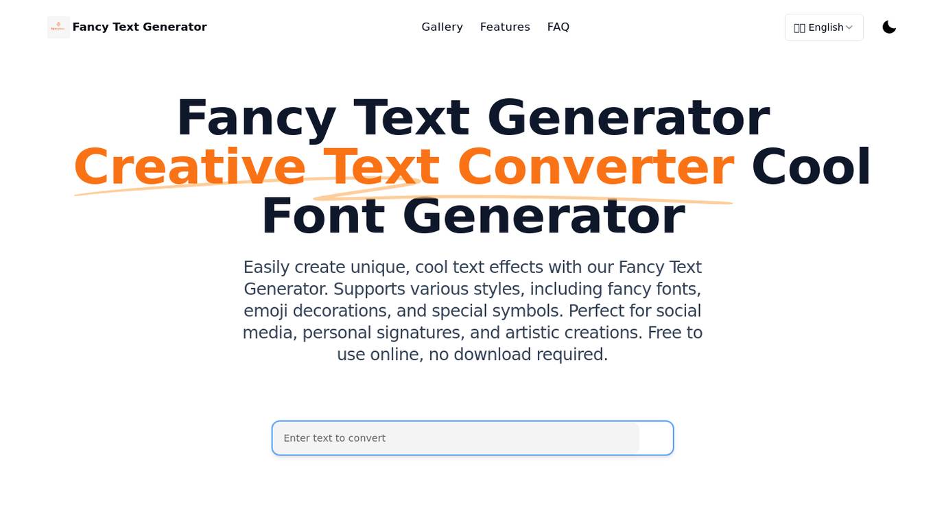 Fancy Text Generator Screenshot