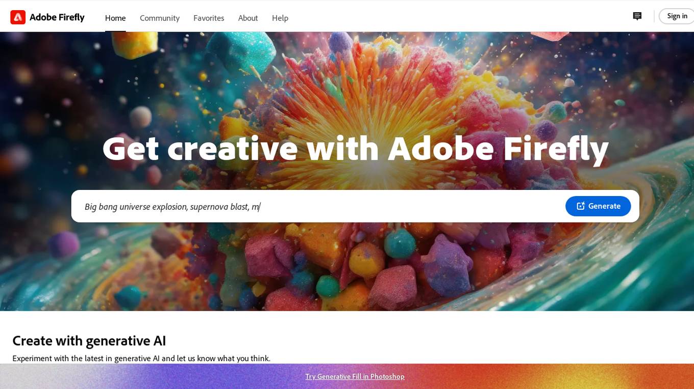 Adobe Firefly Screenshot