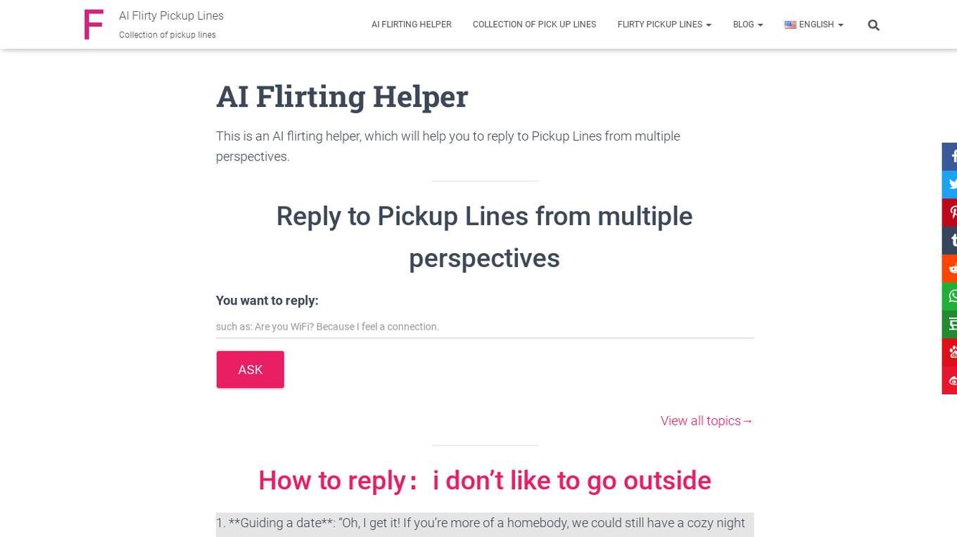 AI Flirting Helper Screenshot