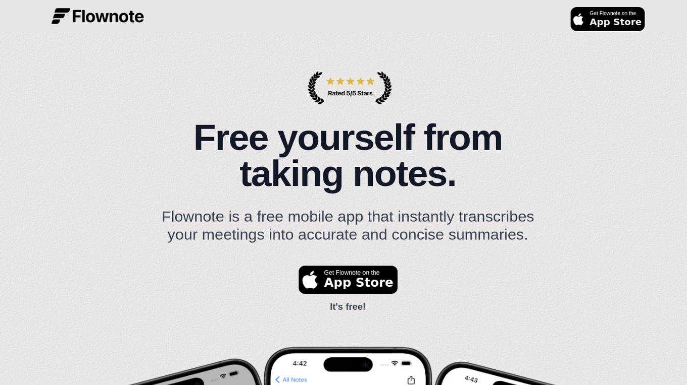 Flownote screenshot