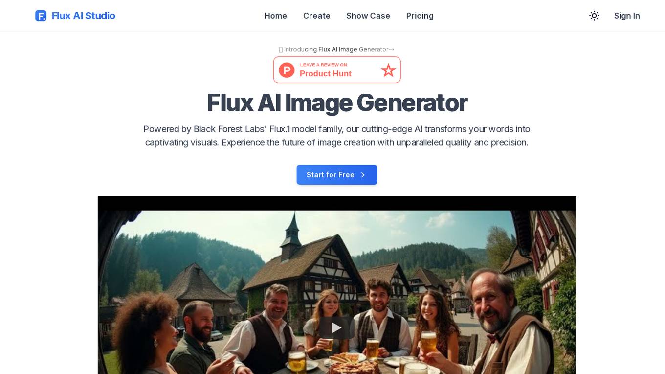 Flux AI Image Generator Screenshot