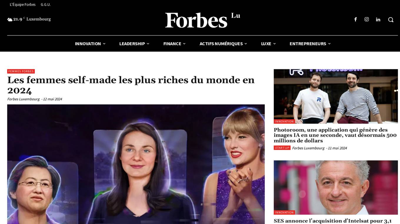 Forbes Luxembourg screenshot