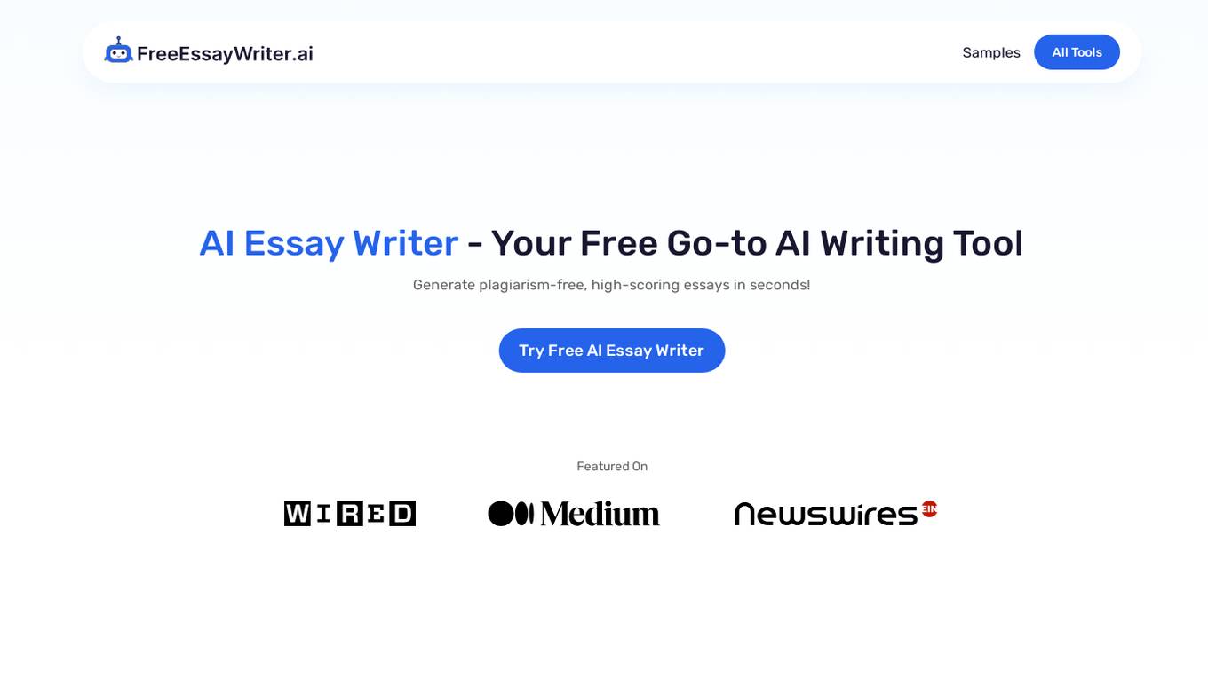 FreeEssayWriter.ai screenshot