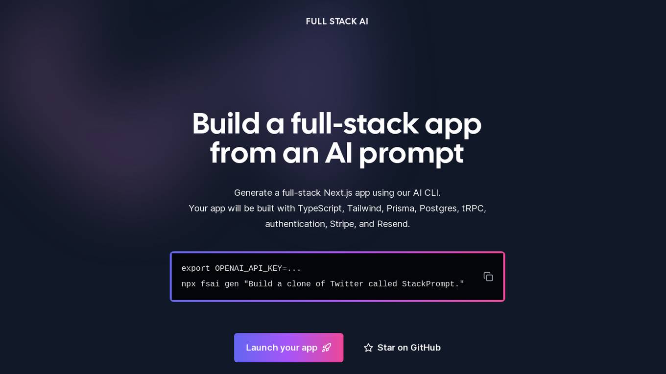 Full Stack AI Screenshot