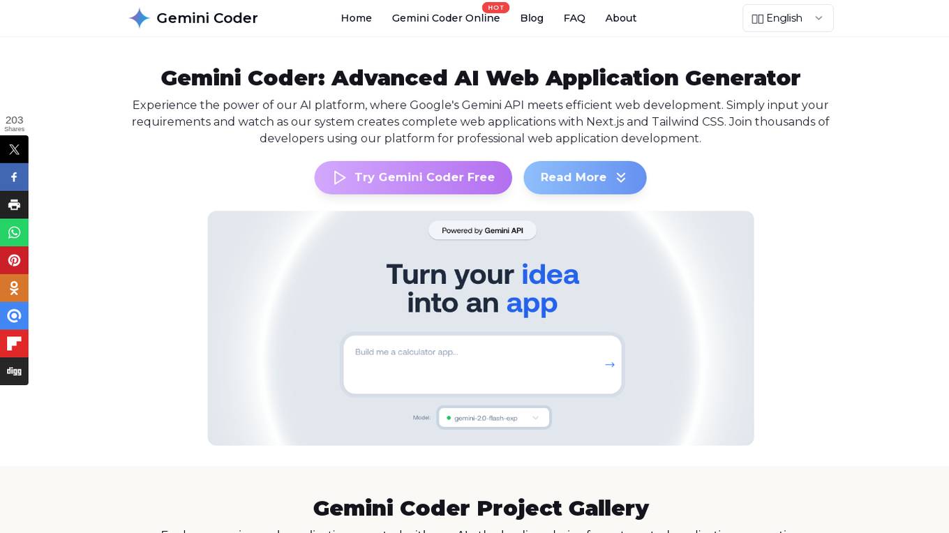 Gemini Coder Screenshot