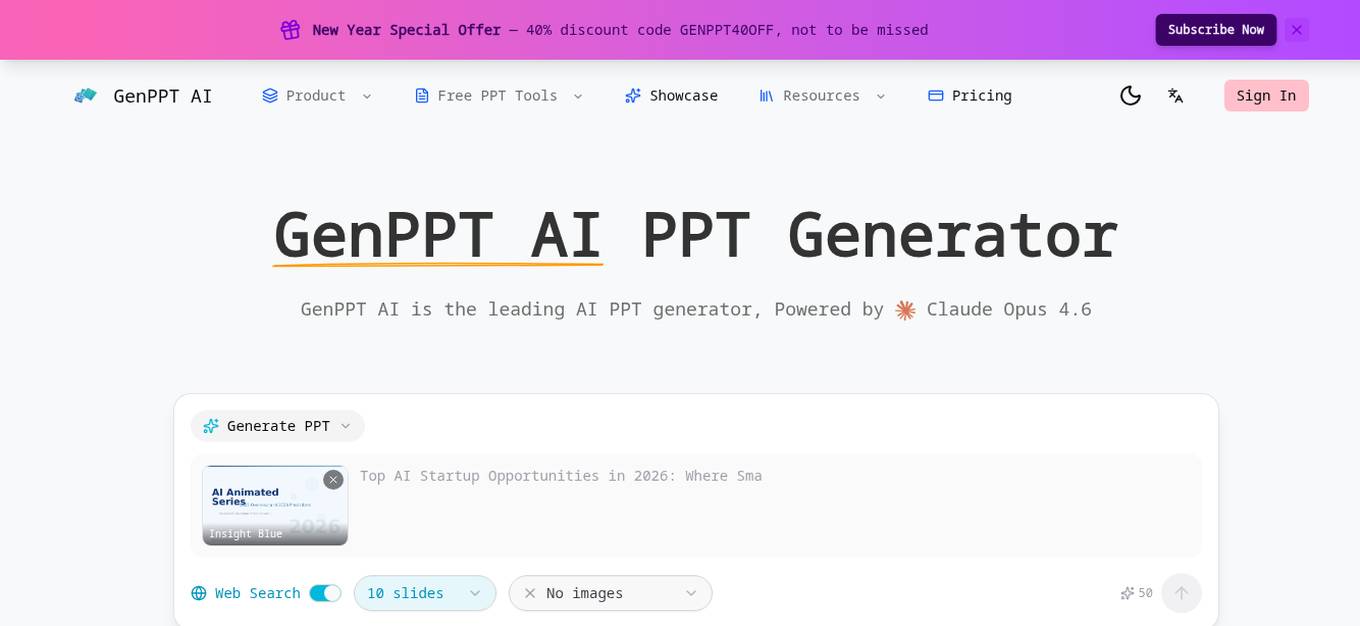 GenPPT AI Screenshot