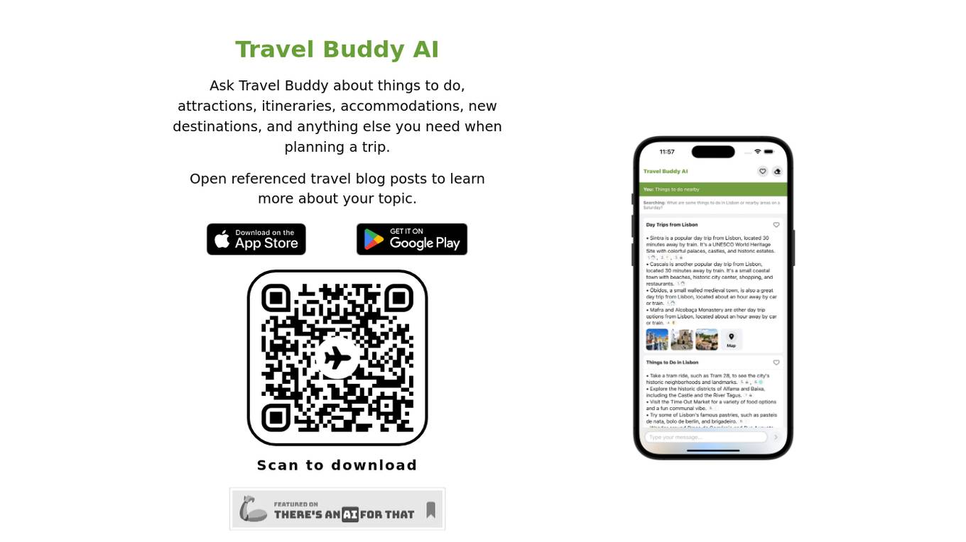 Travel Buddy AI screenshot