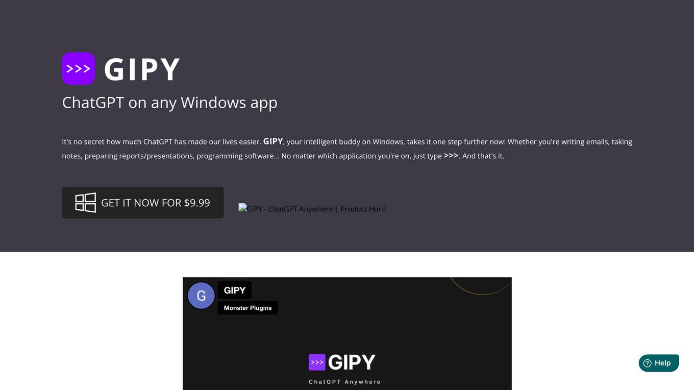 GIPY Screenshot