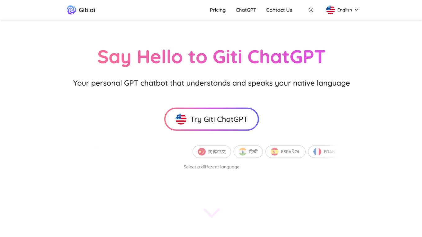 Giti Multilingual ChatGPT screenshot