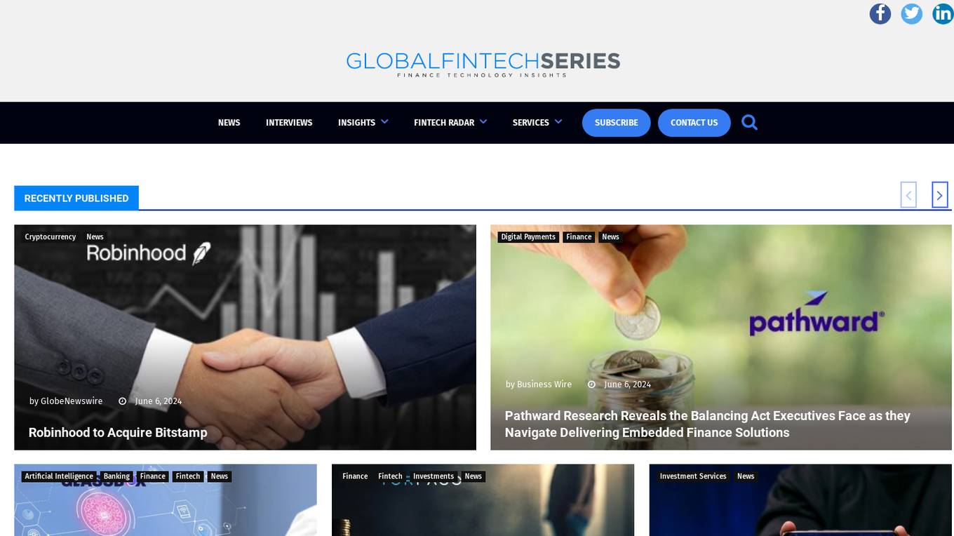 Global Fintech Series Screenshot