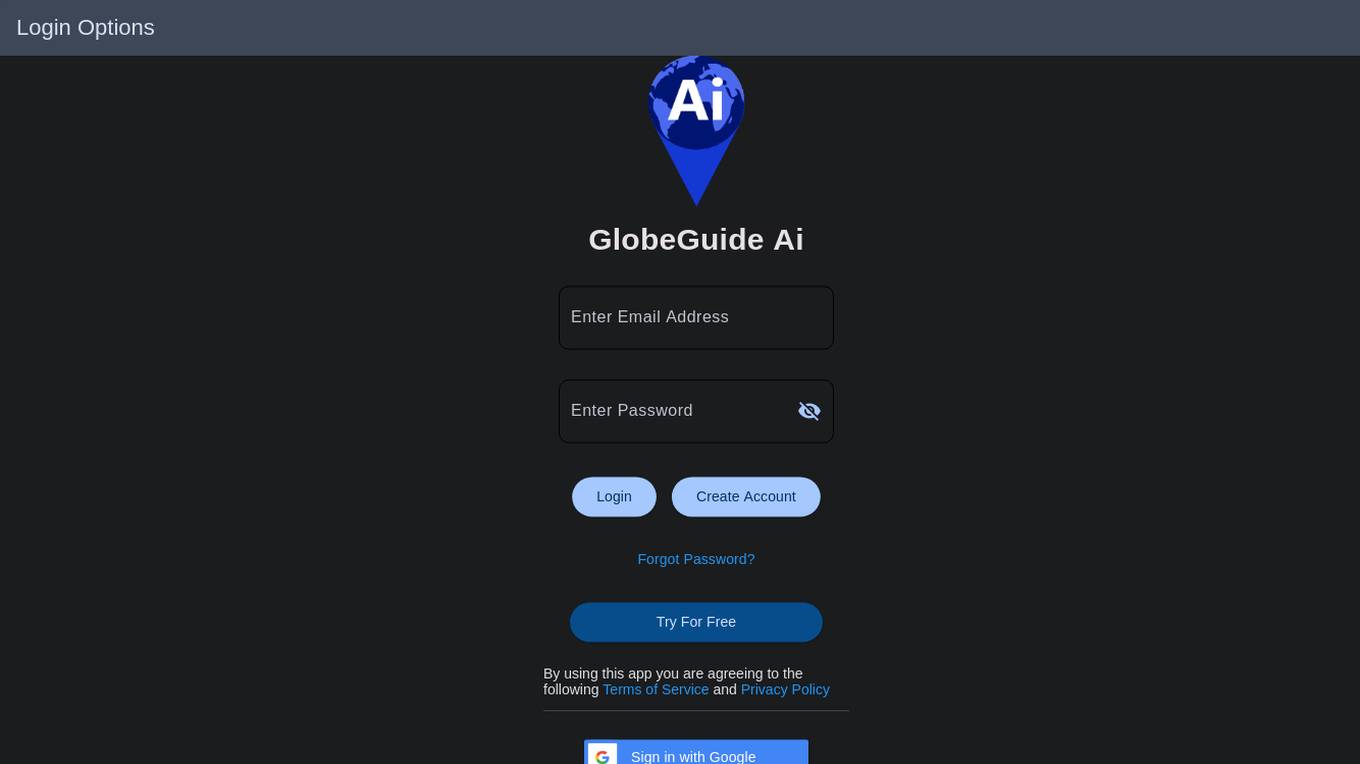 Globe Guide AI Screenshot