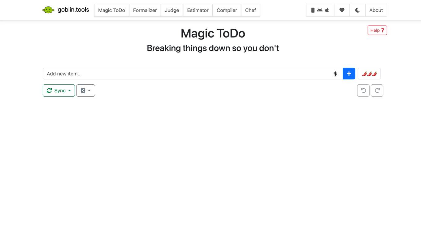 Magic ToDo screenshot