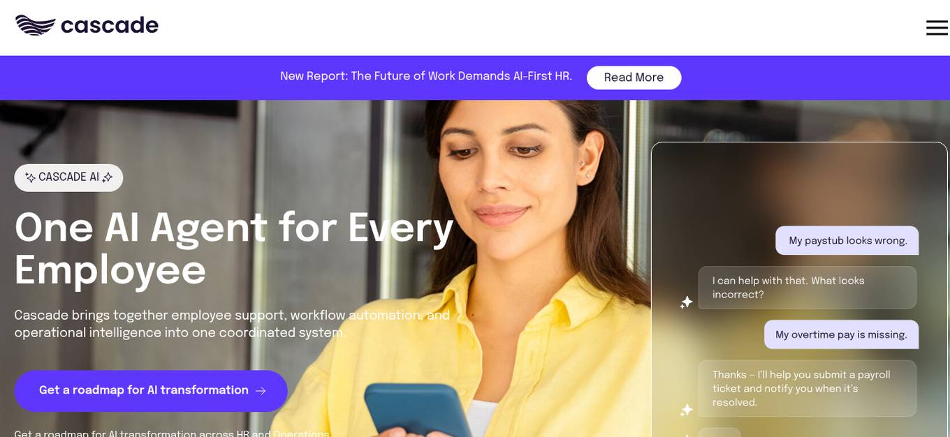 Cascade AI Screenshot