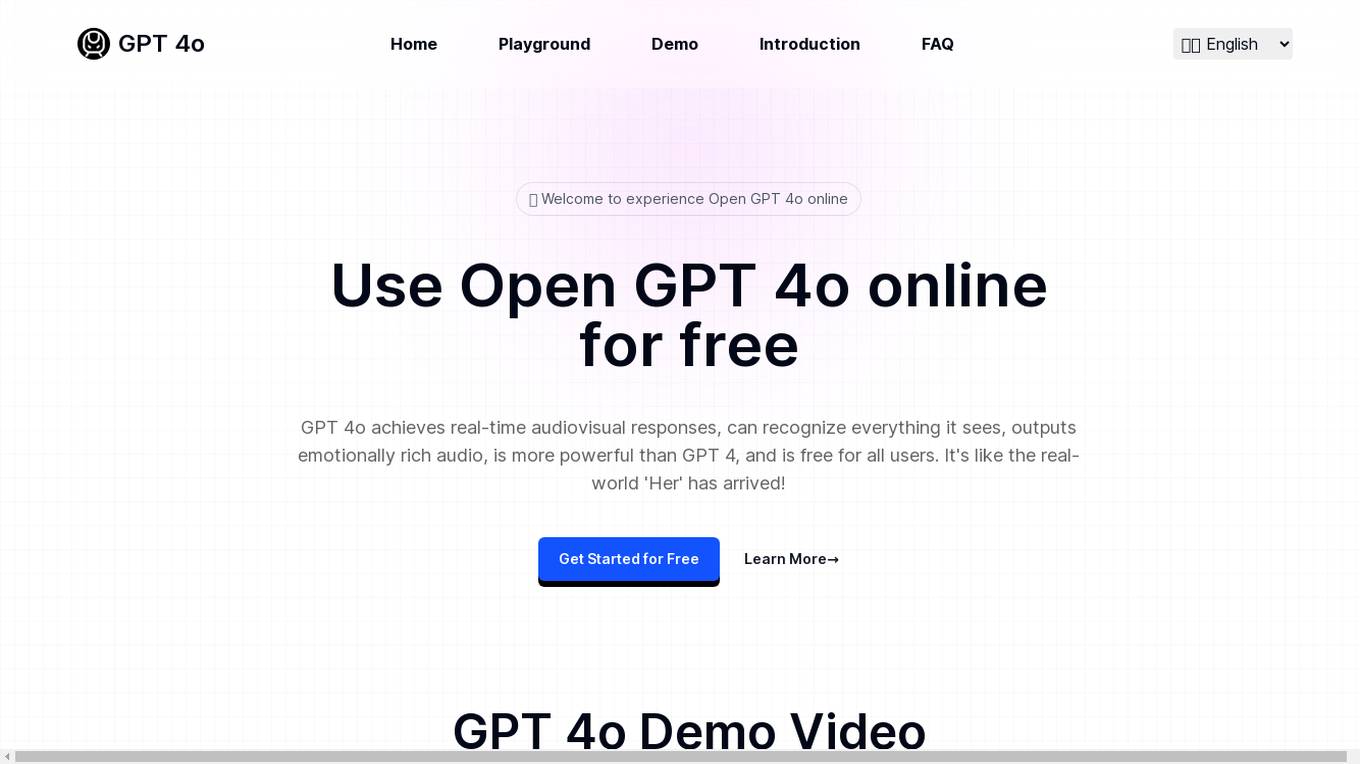 Open GPT 4o Screenshot