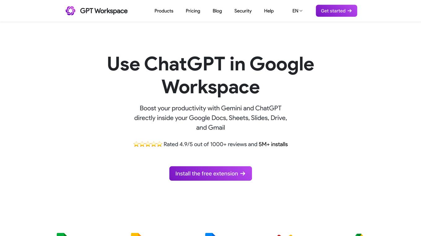 GPT Workspace Screenshot