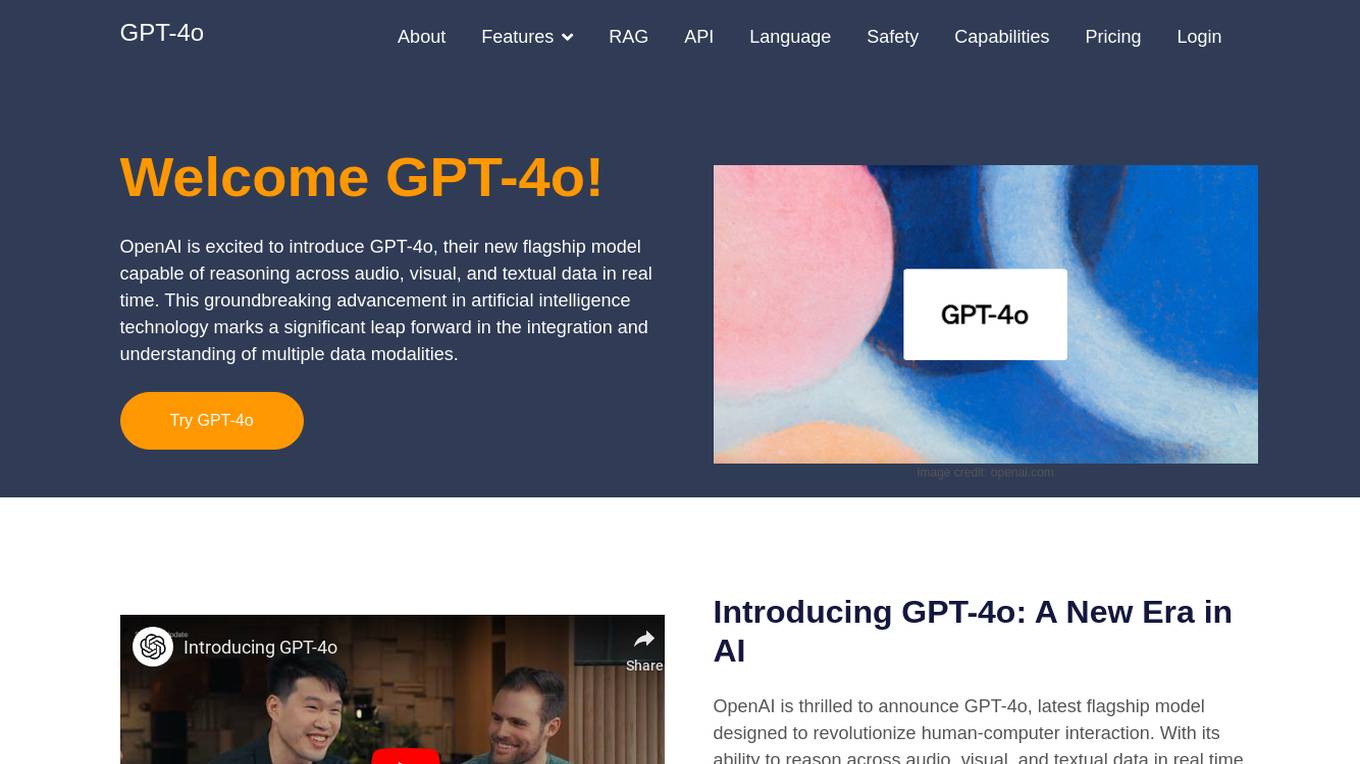 GPT-4o Screenshot