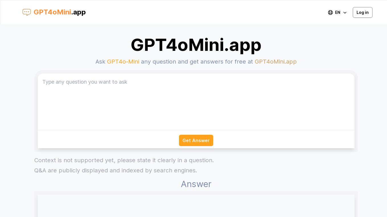 GPT4oMini.app Screenshot