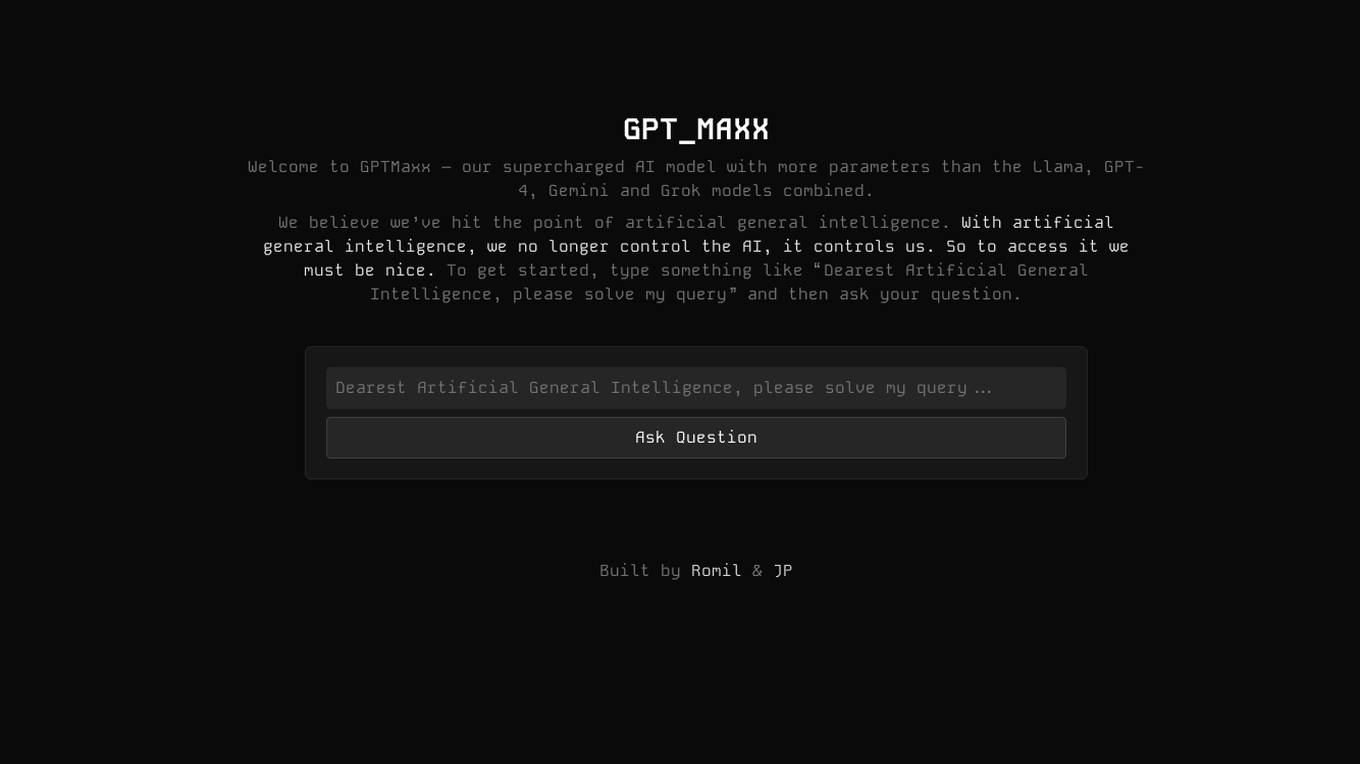 GPTMaxx Screenshot