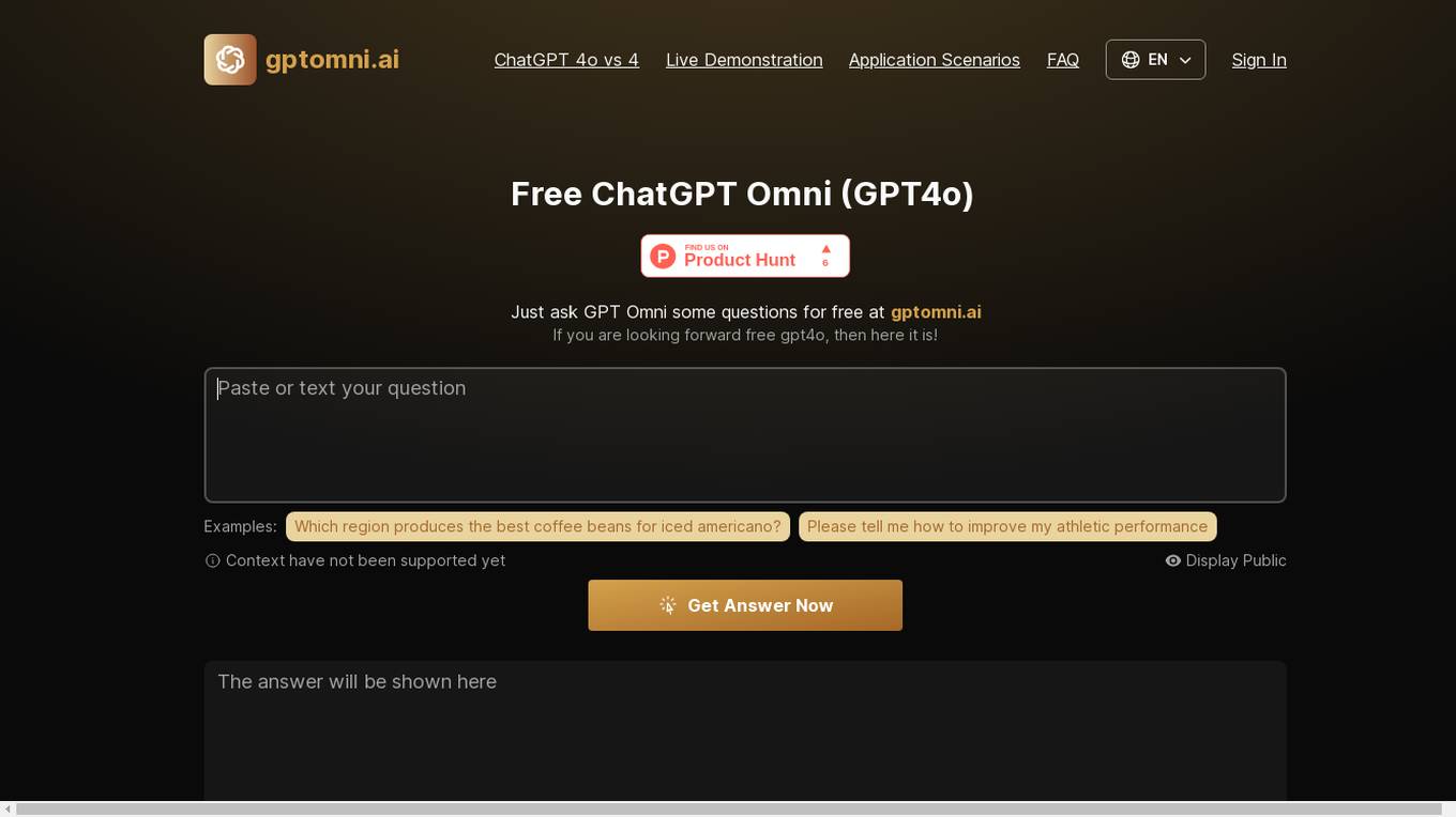 Free ChatGPT Omni (GPT4o) screenshot