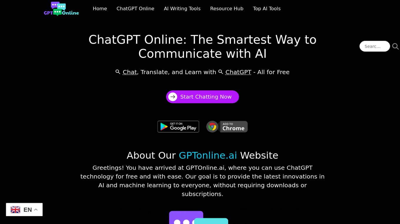 GPTOnline.ai Screenshot