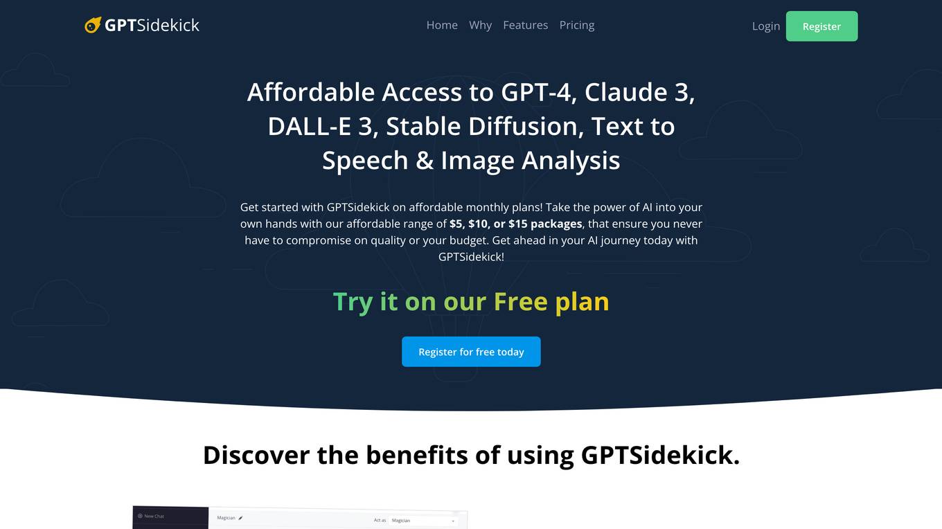 GPTSidekick Screenshot