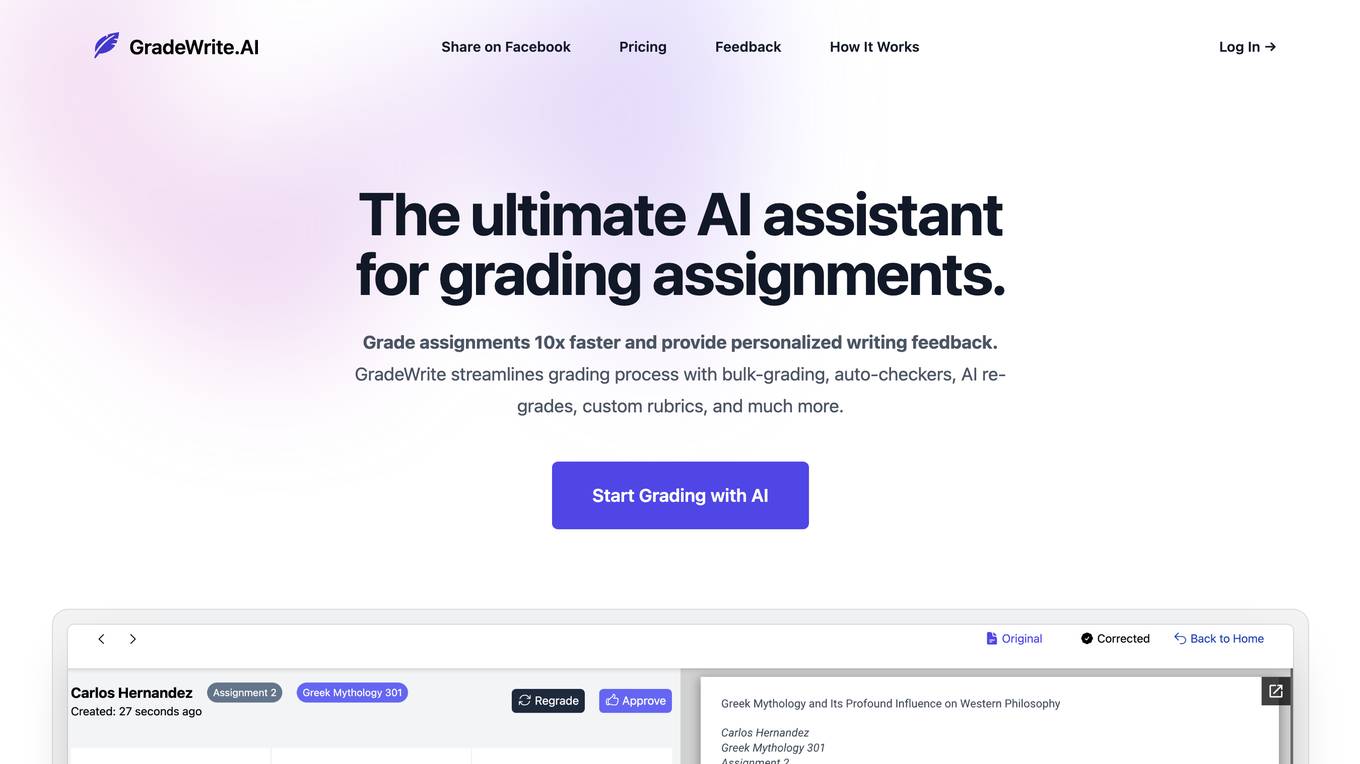 GradeWrite.AI Screenshot