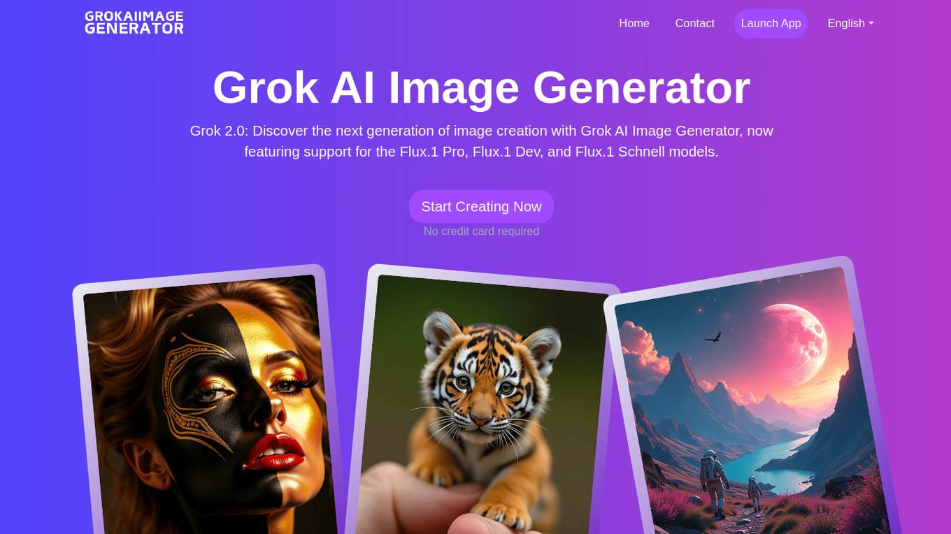 Grok AI Image Generator screenshot