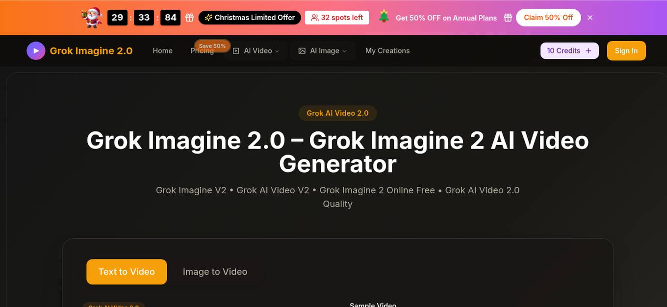 Grok Imagine 2.0 Screenshot