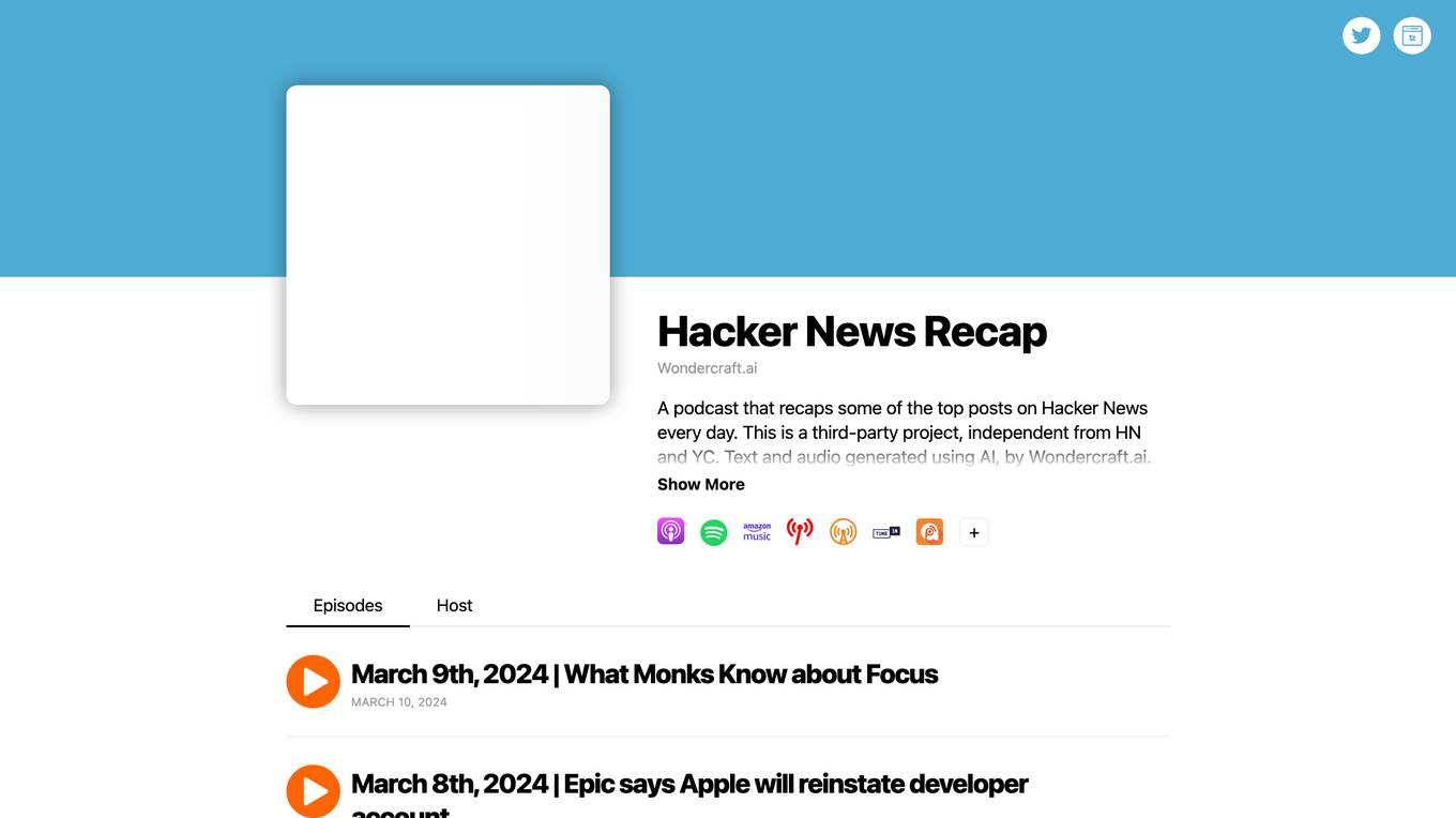 Hacker News Recap Screenshot