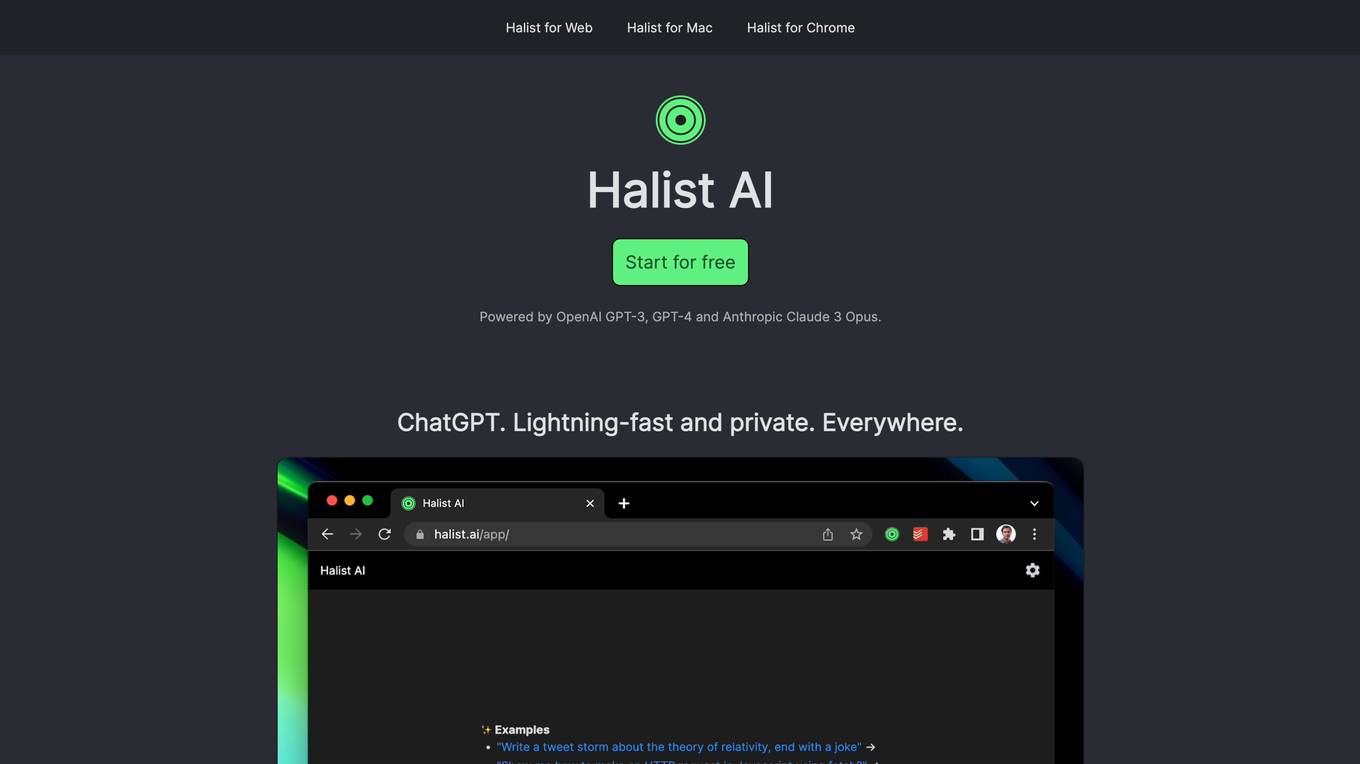 Halist AI screenshot