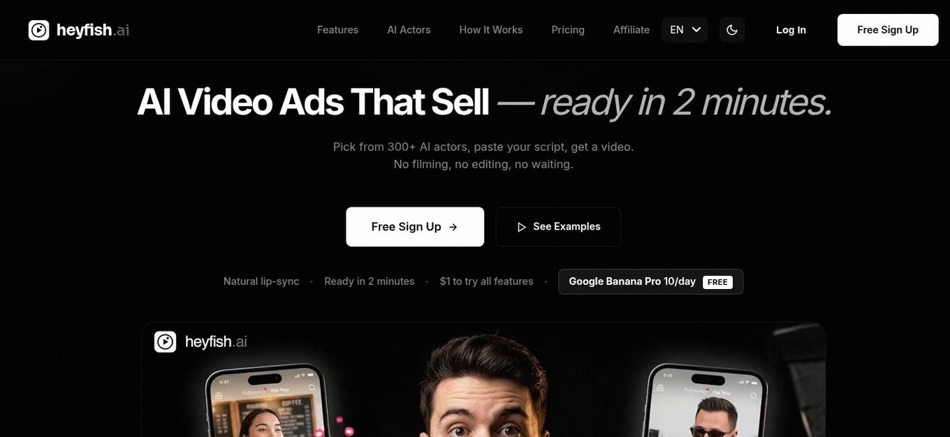 HeyFish.ai Screenshot