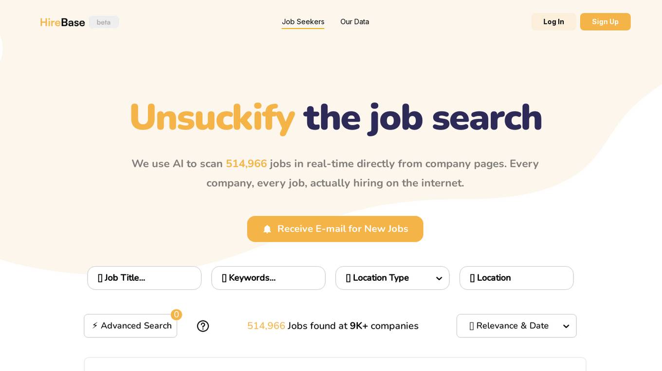 Hirebase Screenshot