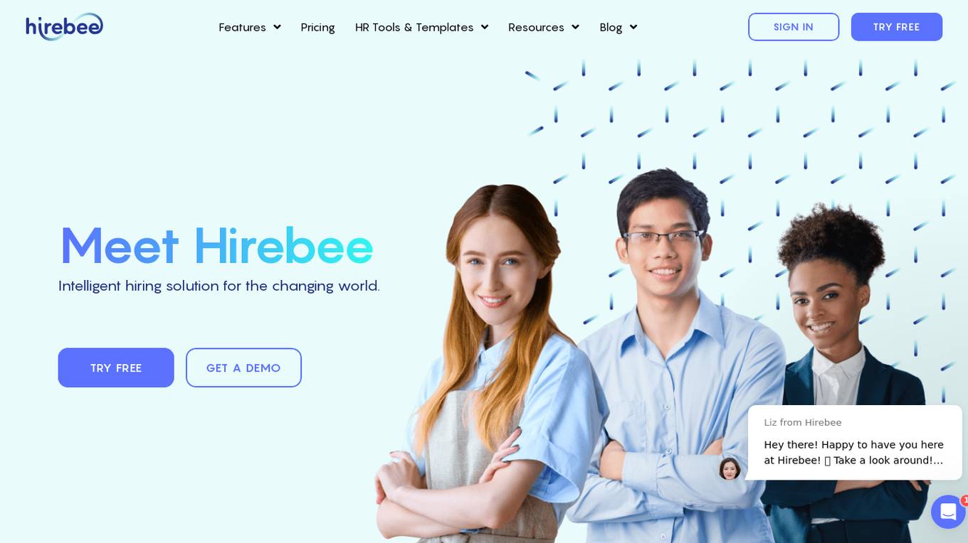 Hirebee screenshot