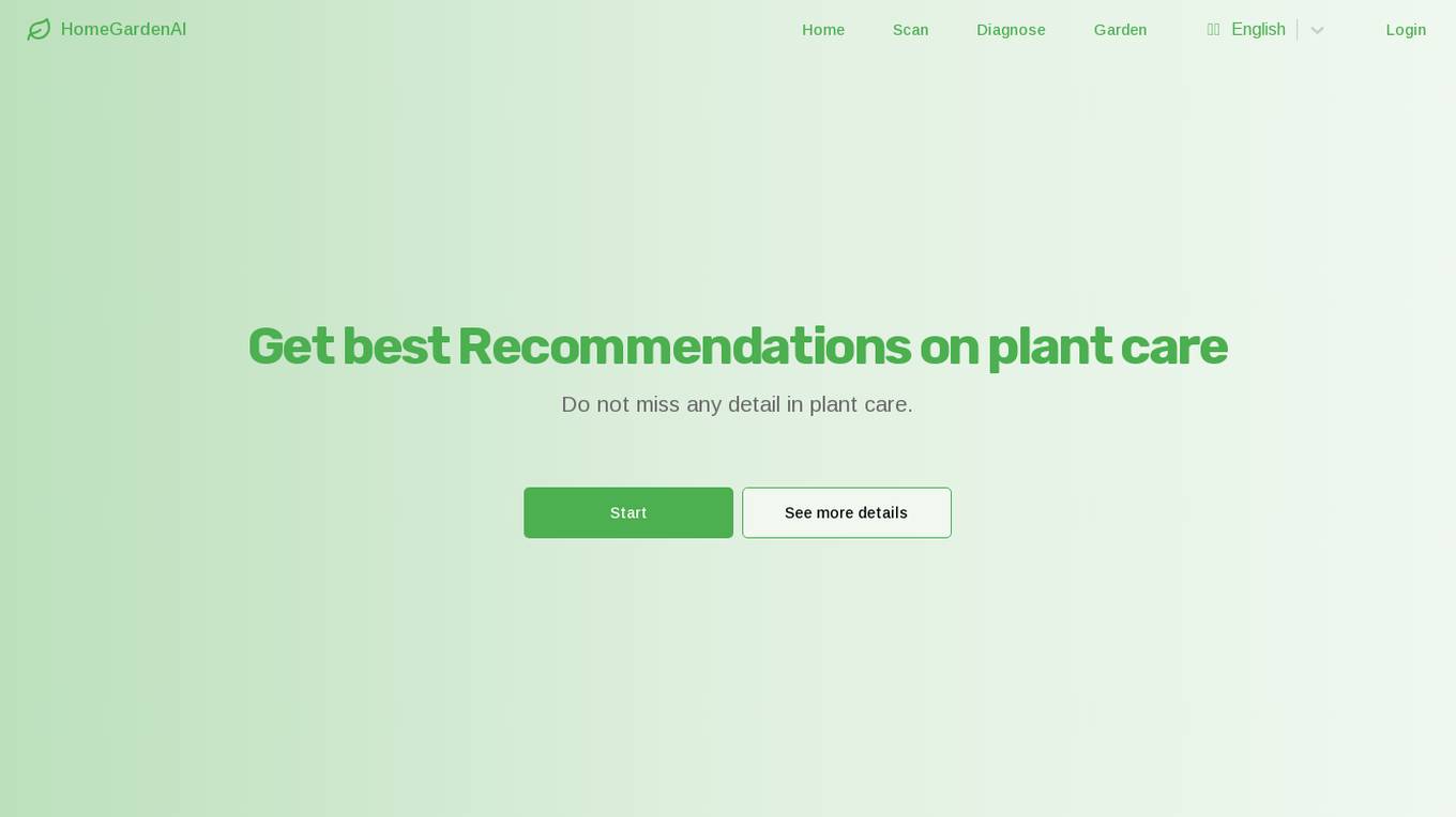 HomeGardenAI Screenshot