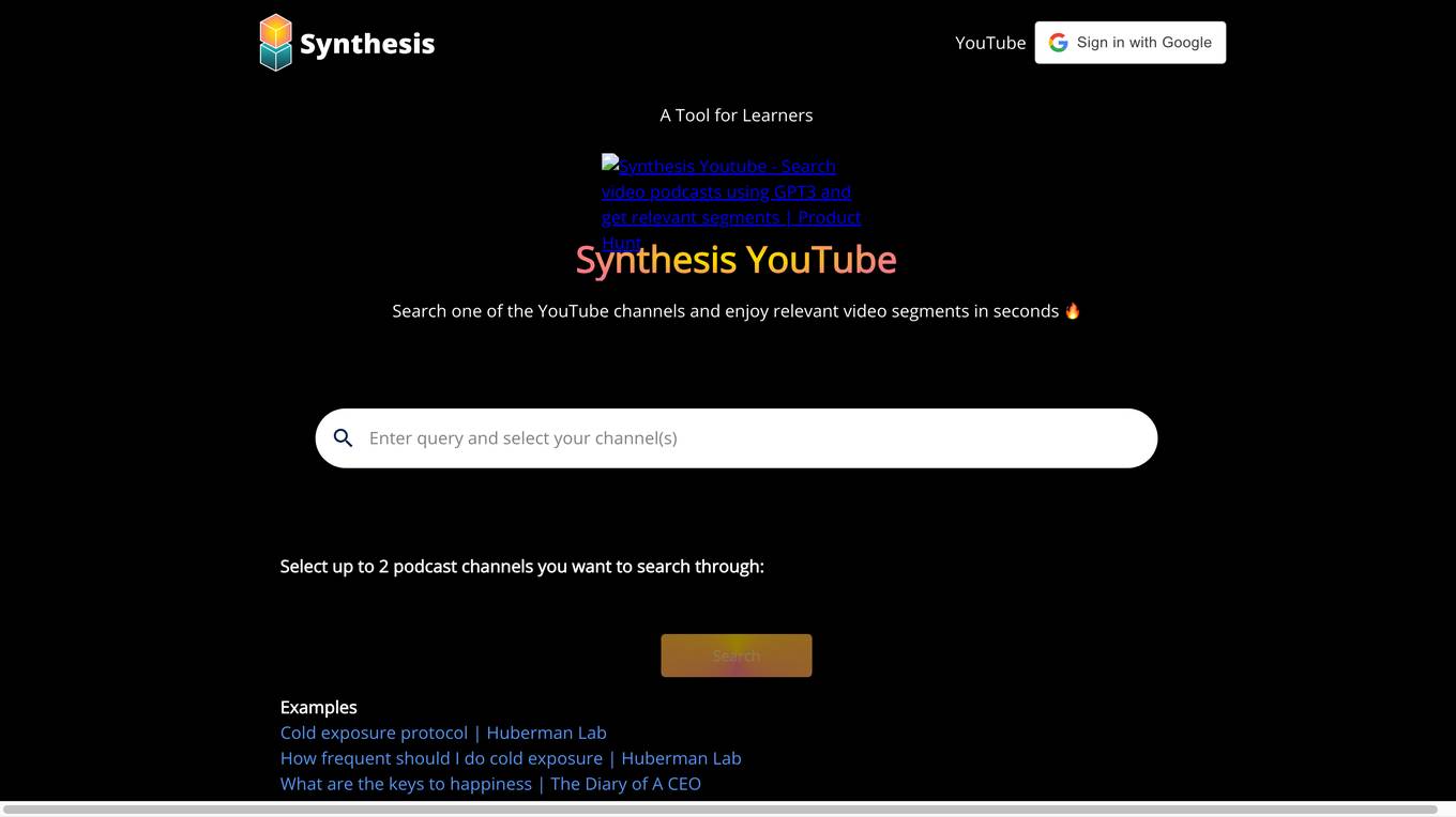 Synthesis Screenshot