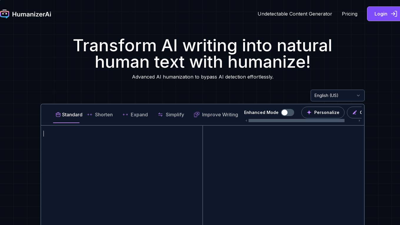 HumanizerAI Screenshot