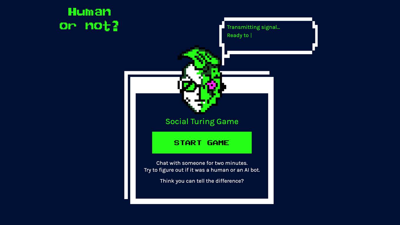 Human or Not: A Social Turing Game screenshot