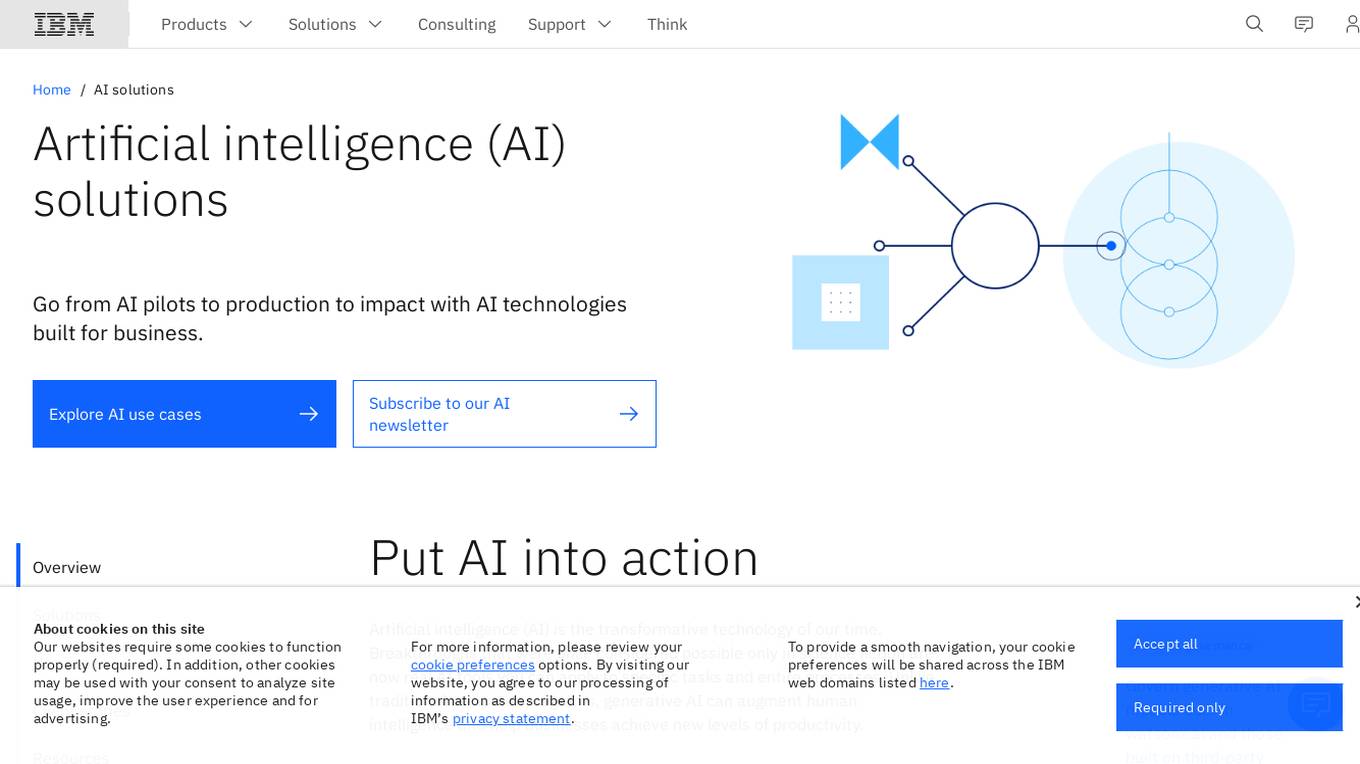 IBM AI Solutions Screenshot