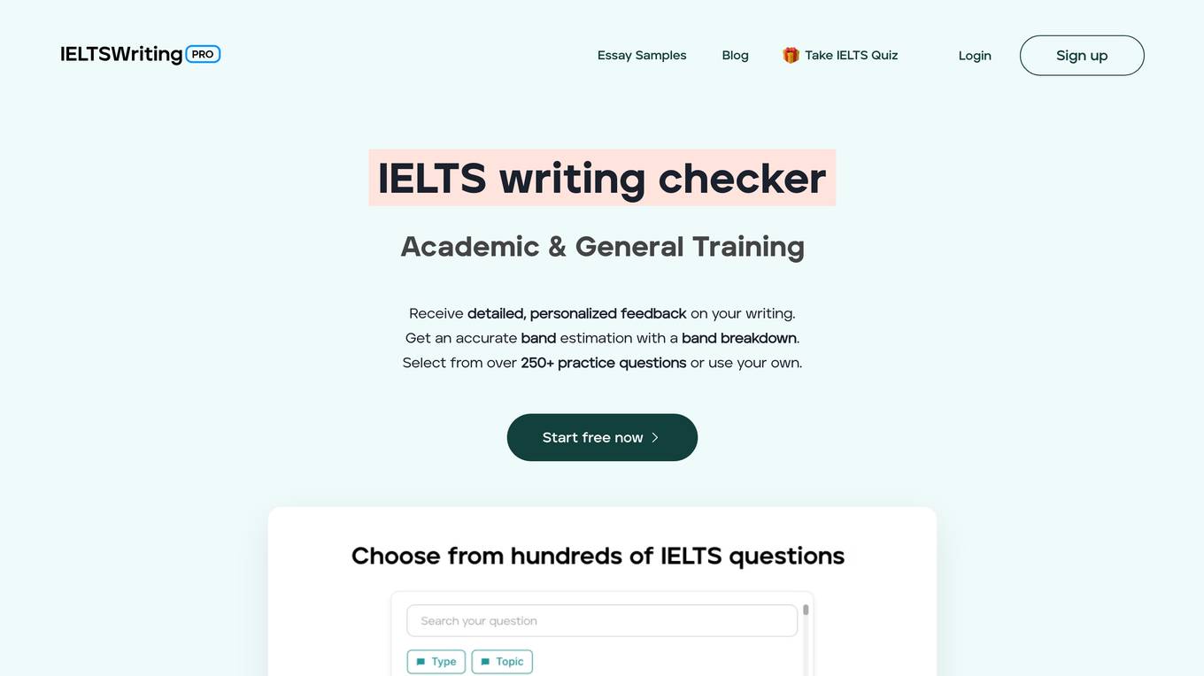 IELTSWritingPro Screenshot