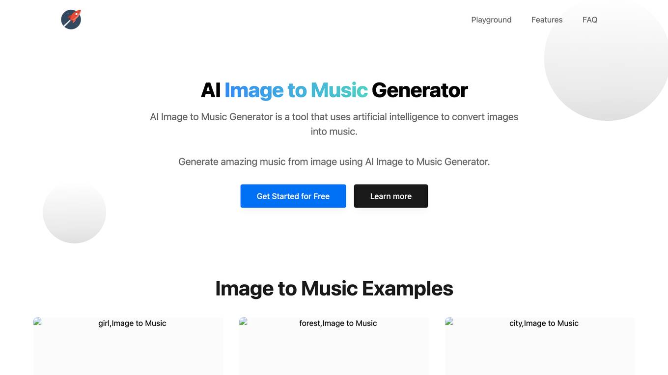 AI Image to Music Generator Screenshot