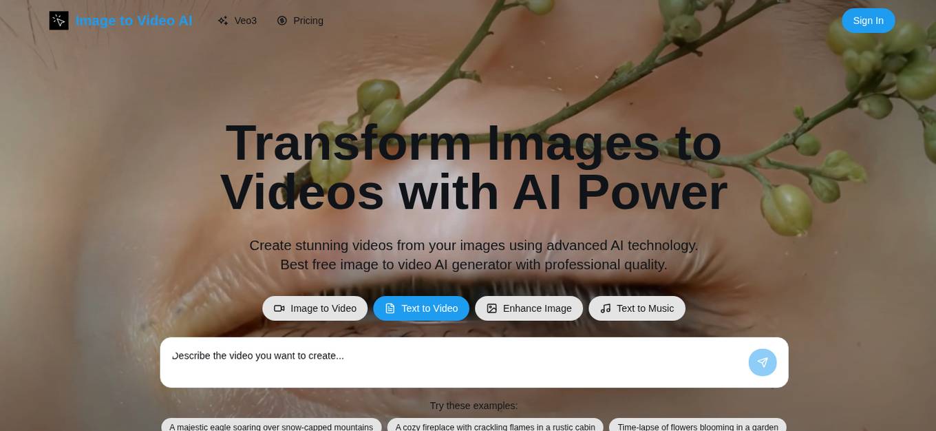 Image to Video AI Generator Screenshot