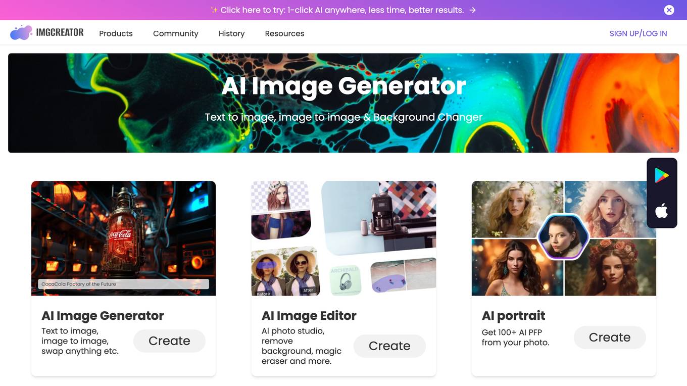 ImgCreator.AI Screenshot