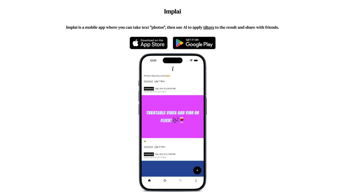 Implai screenshot