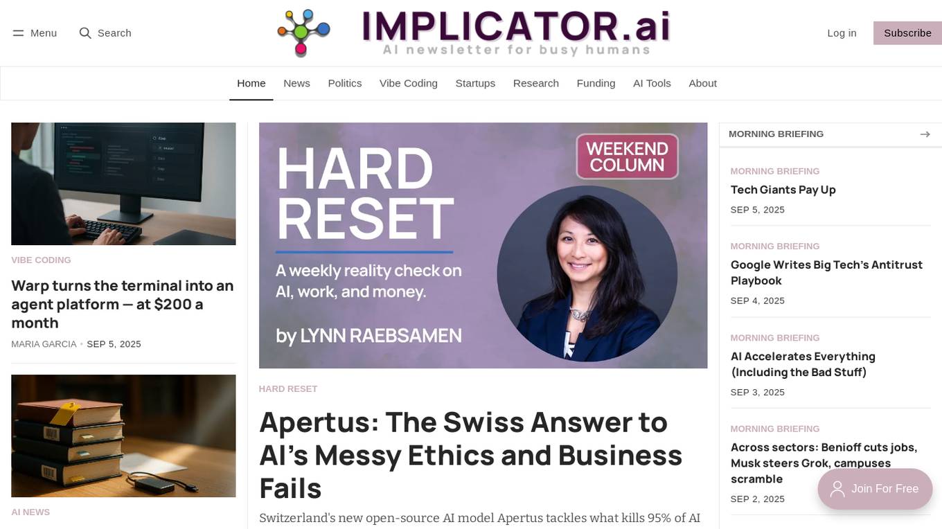 implicator.ai Screenshot