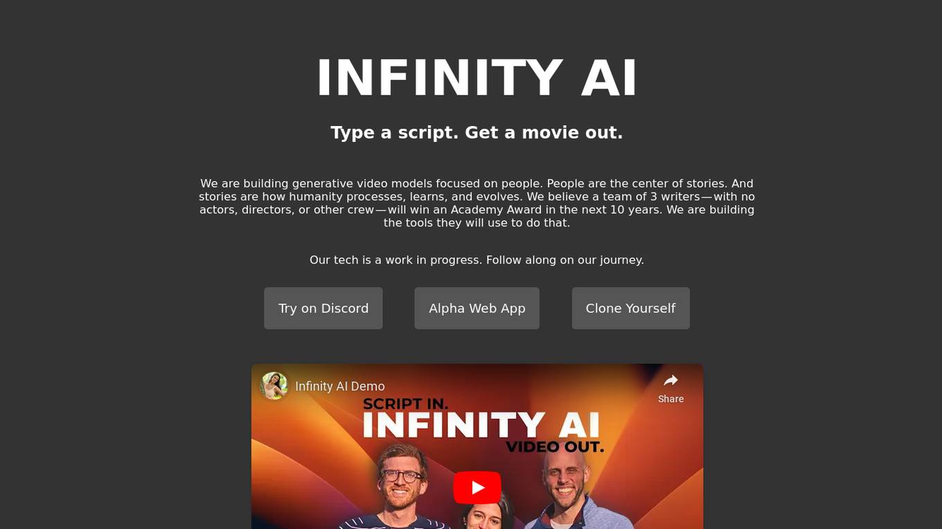 Infinity AI screenshot