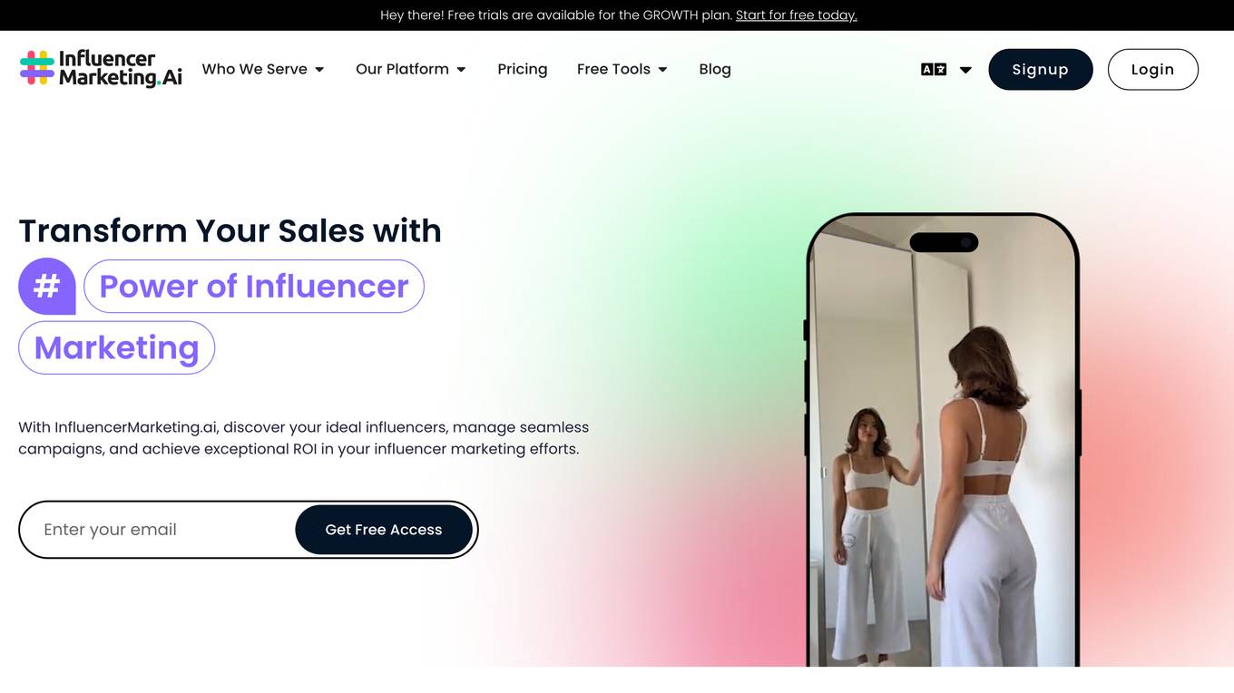 IMAI - InfluencerMarketing.ai Screenshot