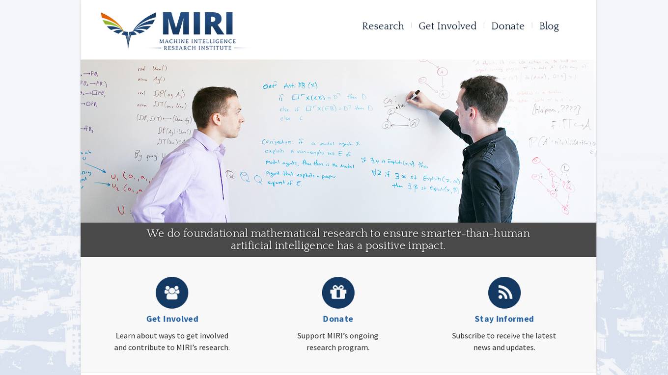 MIRI (Machine Intelligence Research Institute) screenshot